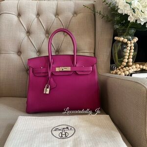 ❌SOLD❌Hermes Birkin 30 Rose Pourpre PHW
Togo Leather Stamp C (2018-2019)